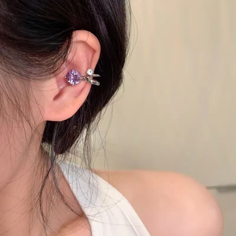Pearl High-grade Butterfly Ear Clip Fashionable Earrings