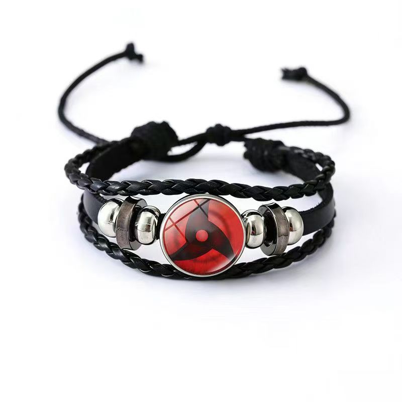 Cowhide Two-dimensional Anime Peripheral Handmade Woven Bracelets