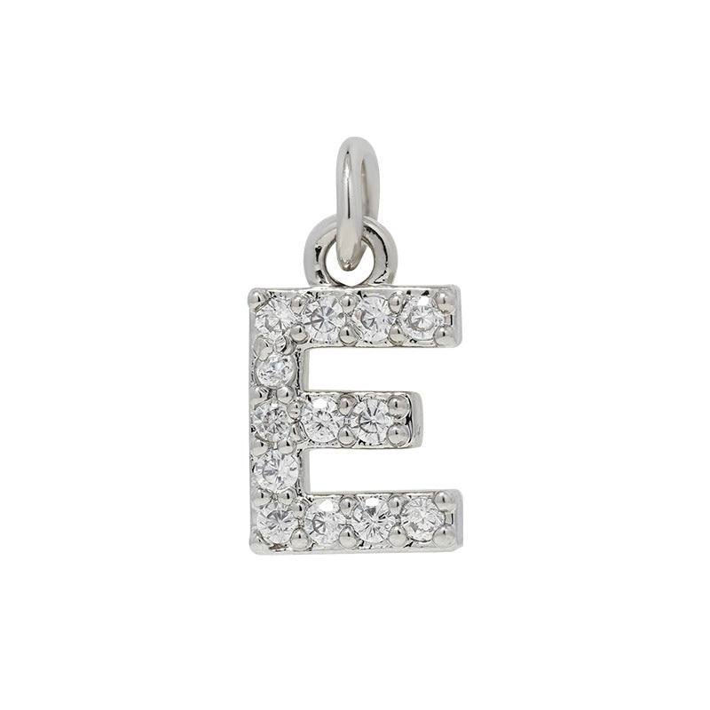 Letters Accessories Small English Zircon Eardrop Pendants