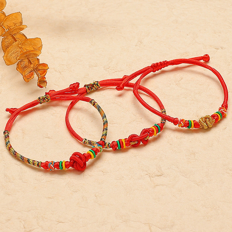 Dragon Boat Festival Colorful Rope Fortune Knot Truelove Bracelets