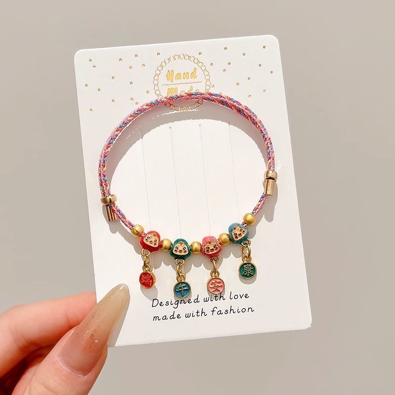Women's & Men's Colorful Braided Rope Thread Design Simple Bracelet
