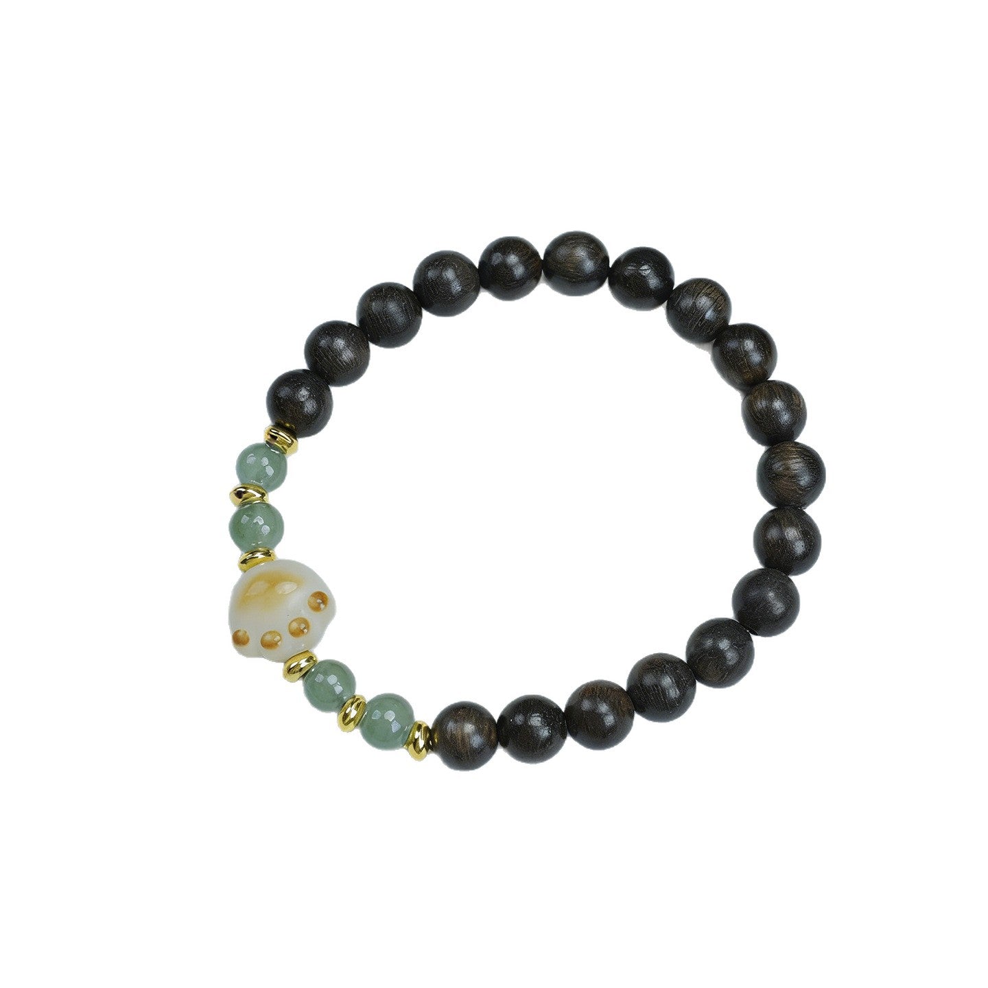 Women's Chacate Eaglewood Single Circle Cat's Paw Bodhi Vintage Buddha Beads Bracelets