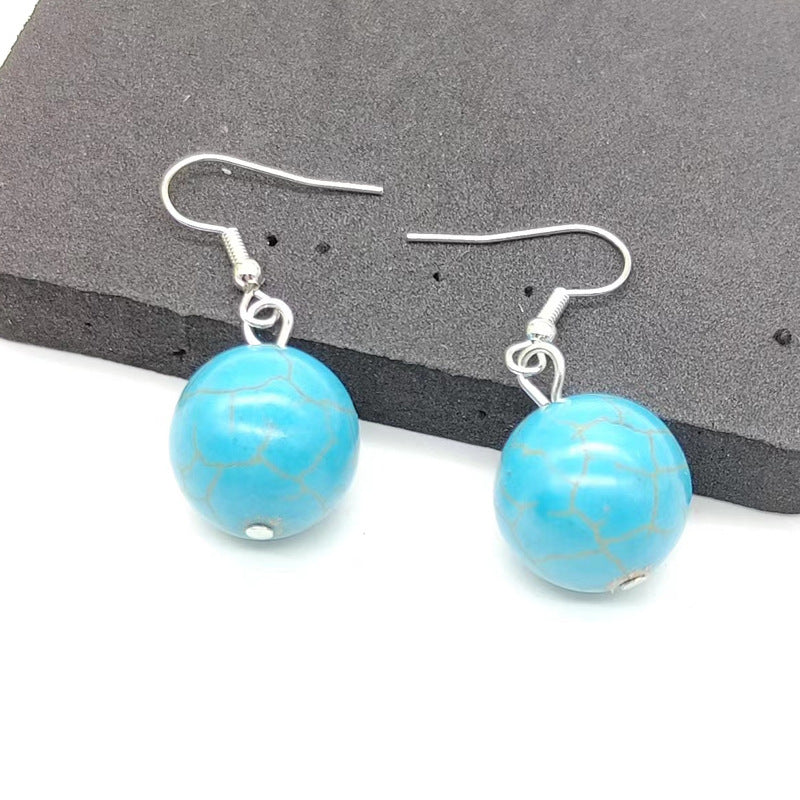 Goods Tassel Simple Artificial Pearl Crystal Earrings