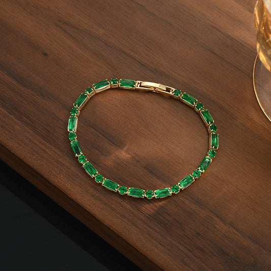 Green Zircon Female Fashion Sweet Cool Bracelets