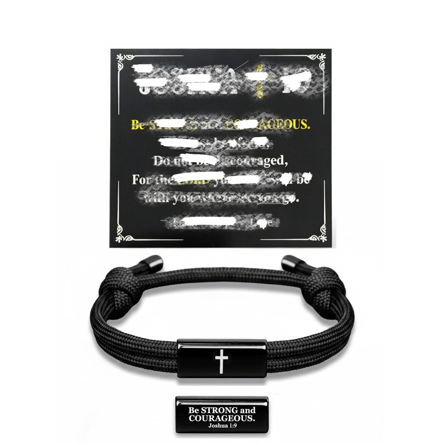 Hand-woven Adjustable Fashion Stainless Steel Black Bracelets