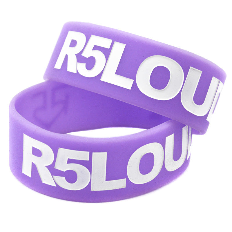 Silicone Fashion Music Hand Strap Trendy Hip Hop Bracelet