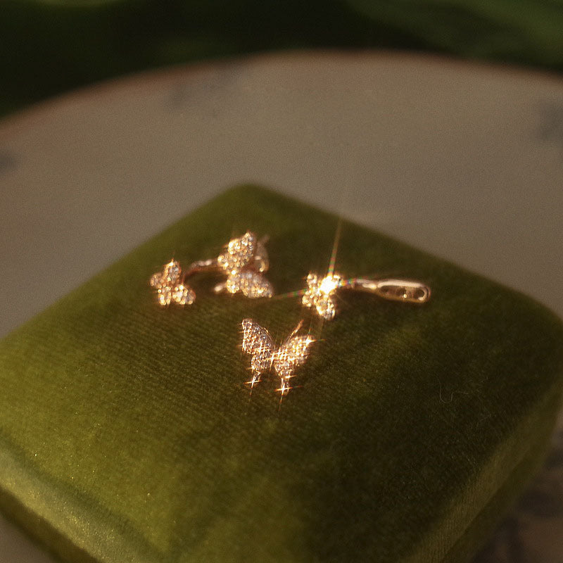 One Style For On Back Of Ear Butterfly Refined Simple Earrings