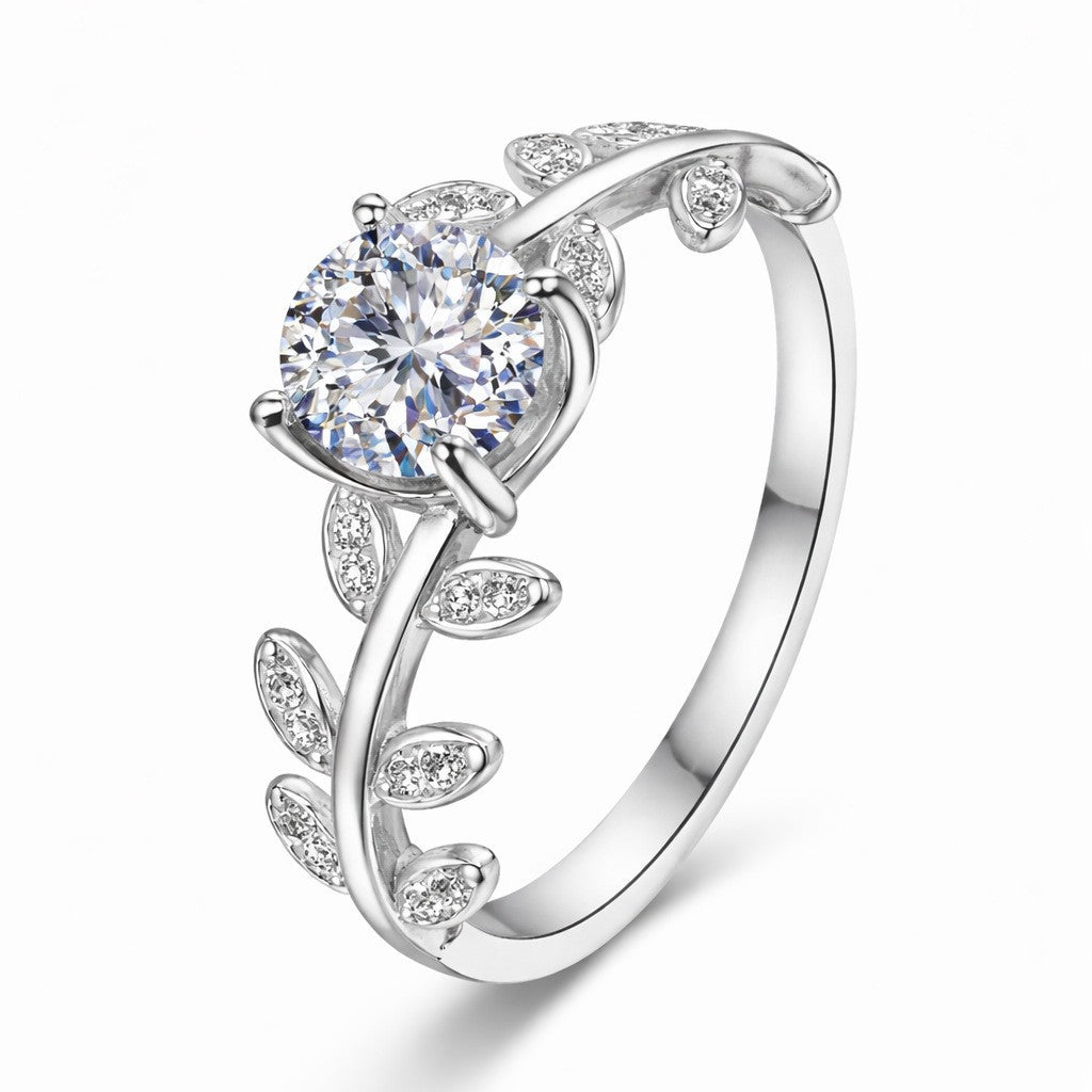 Women's Wind Moon Osmanthus Zircon Niche Sweet Elegant High Sense Opening Rings