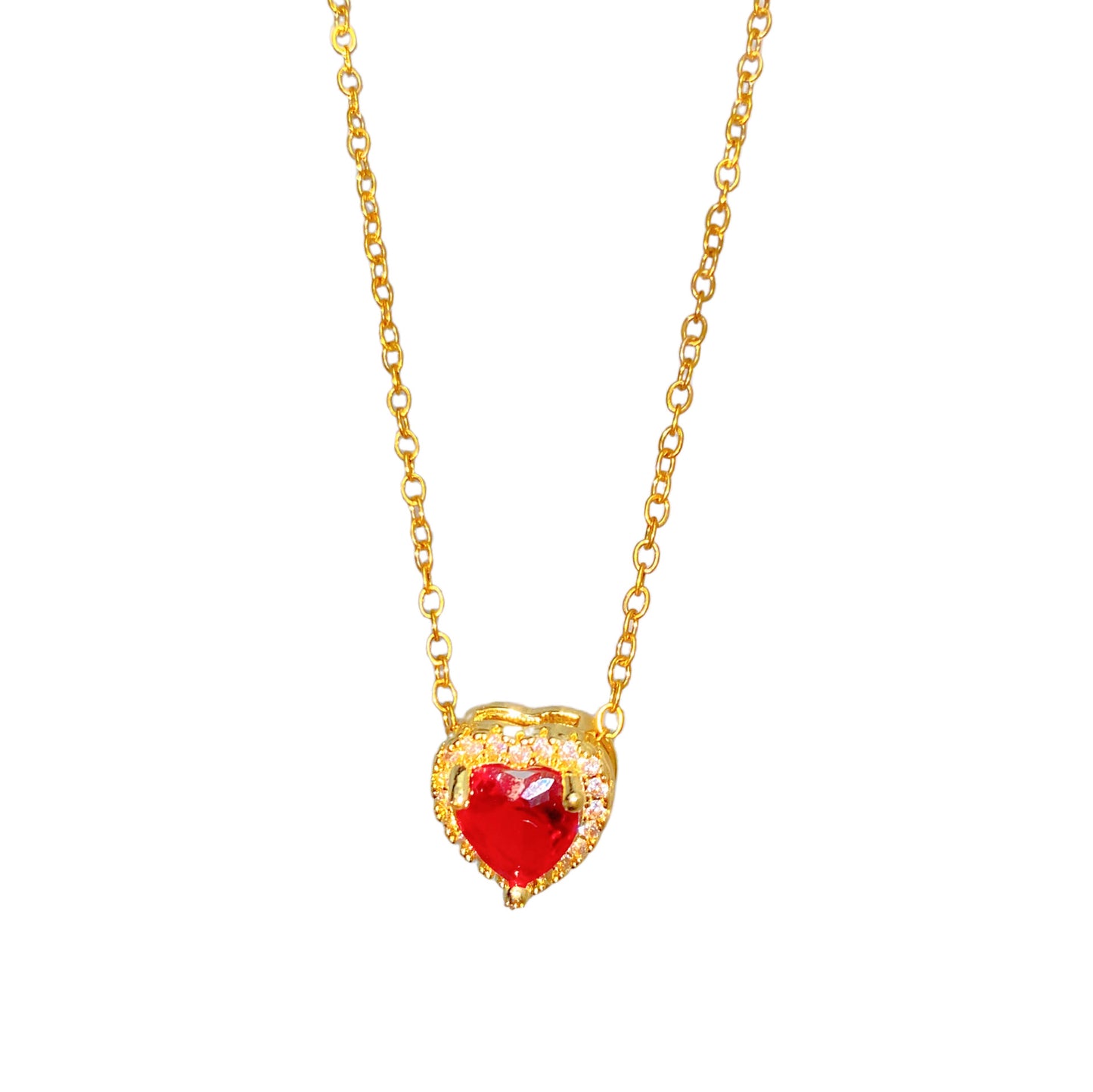 Small Heart Female Titanium Steel Light Necklace