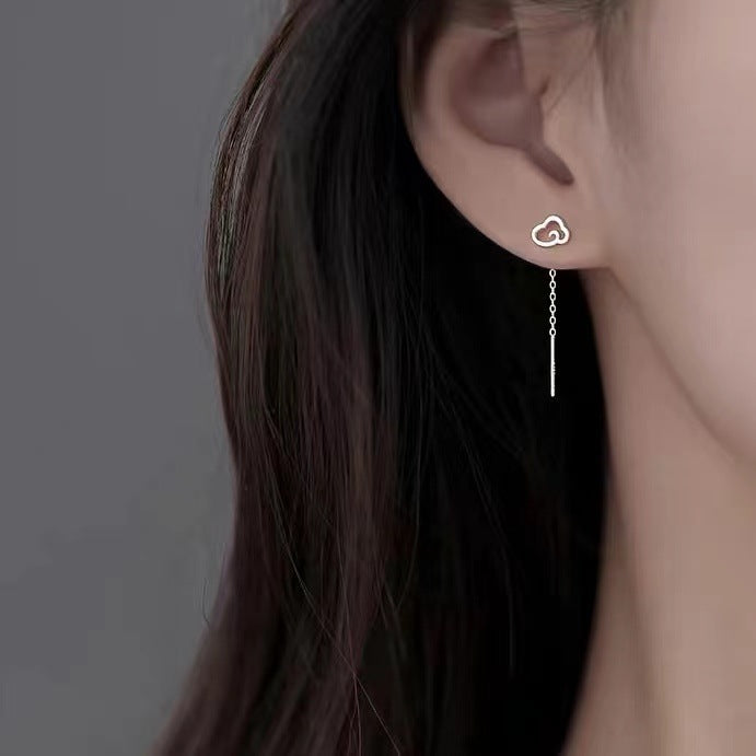 Women's Clover Lines Fashionable High-grade Tassel Simple Ear Line
