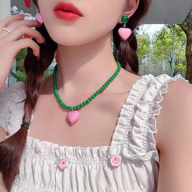 Hot Bow Female Versatile Sense Niche Tassel Temperamental Necklaces