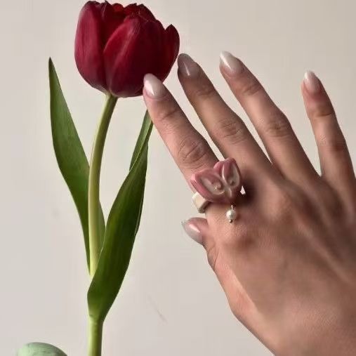 Kazakh Element Open Ethnic Style Simple Niche Index Ring