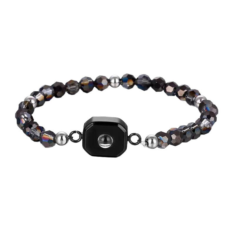 Simple Handmade Beaded Projection Language Hd Color Bracelet