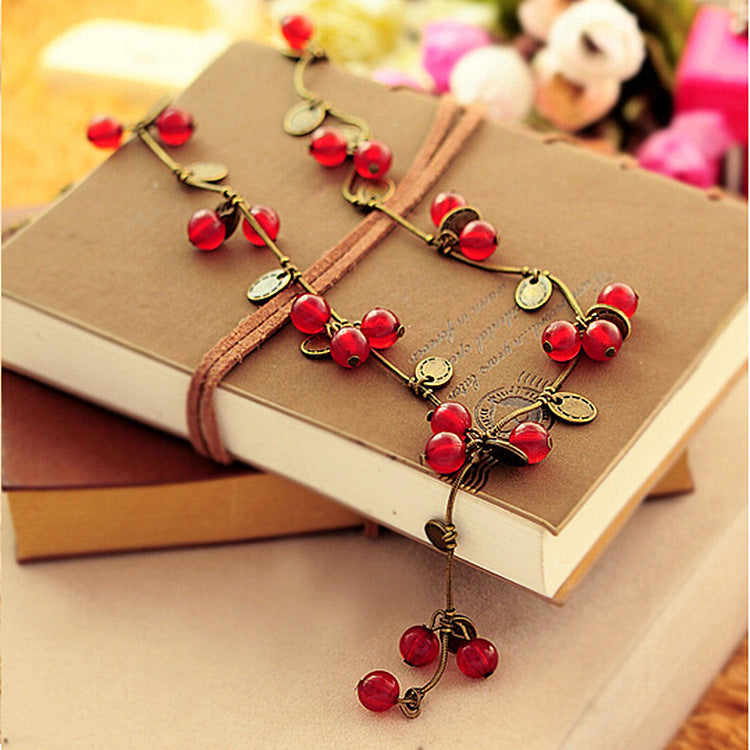 Retro Forest Bohemian Cherry Sweet Fashion Necklaces