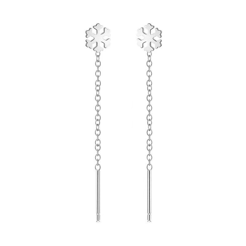 Women's Simple Fresh Korean Style Chain Mid-length Ear Line