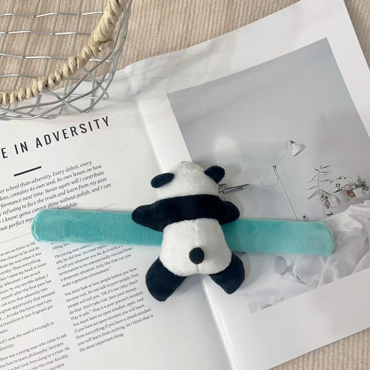 Doll Pop Cartoon Cute Leaning Bear Tourist Bracelet