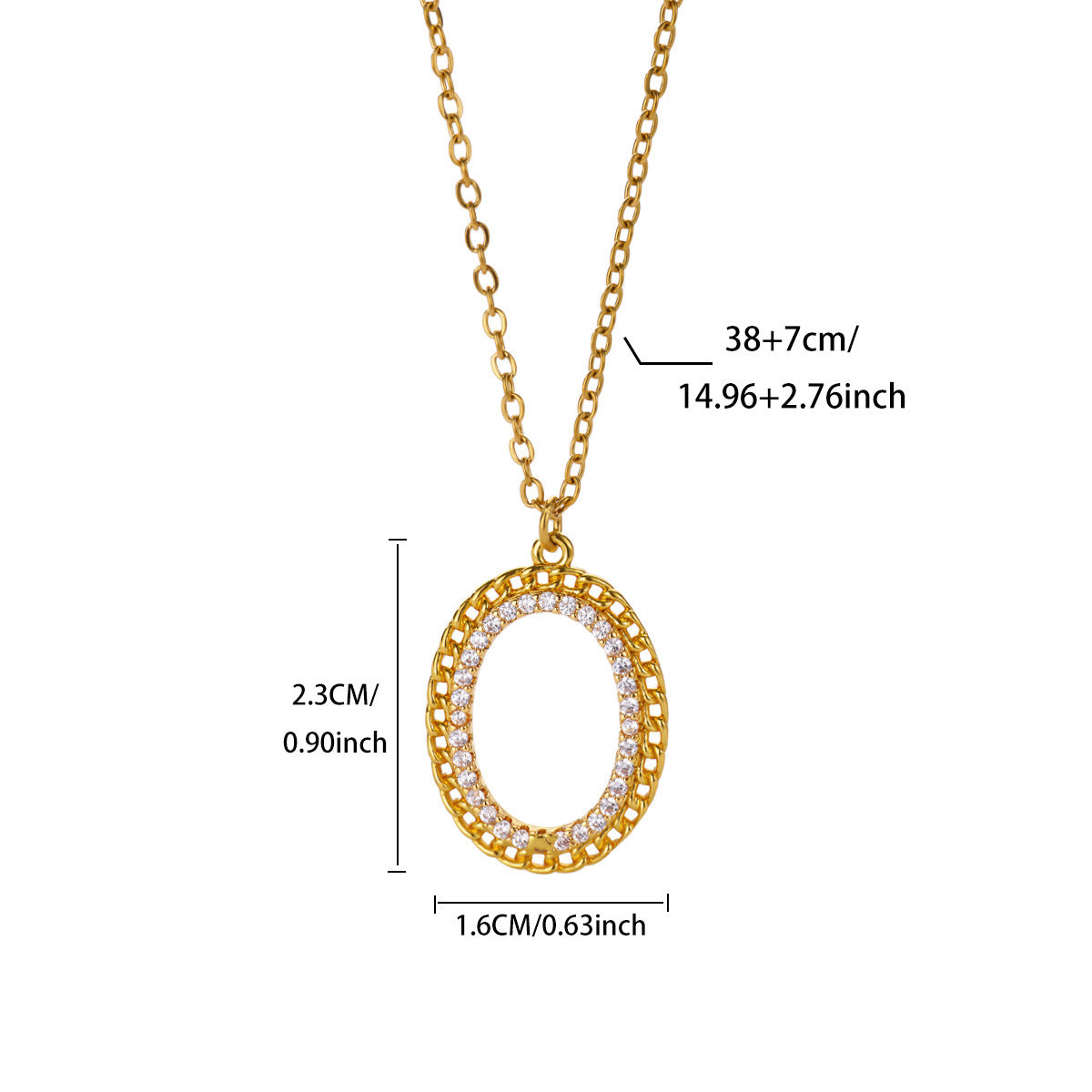 Star Moon Gold-plated Stainless Steel Chain Necklaces