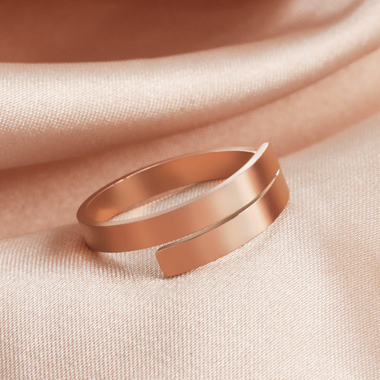 Unique Personality Pliable Temperament Spiral Shape Rings