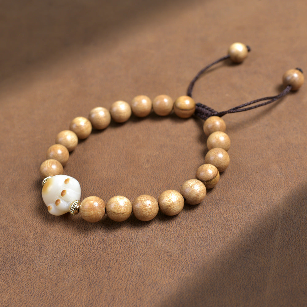 Men's Milk Fragrance Wooden Hand String Chain Artistic Female Life Gift Bracelet