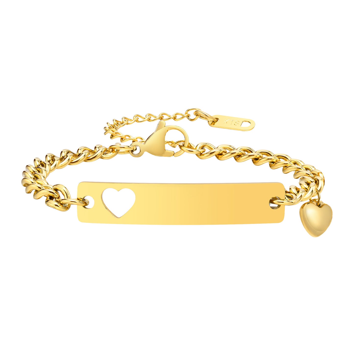 Steel Heart-shaped Niche Personality Fashion Stainless Bracelets