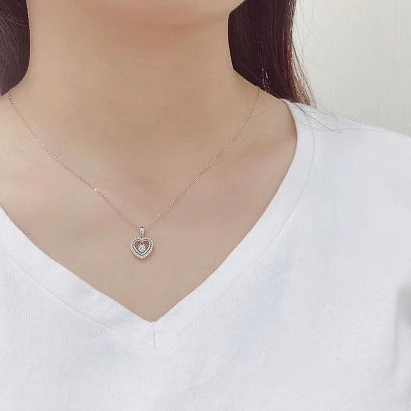 Women's Korean Style Heart-shaped Sweet Cutout Love Valentine's Day Gift Sweater Necklaces