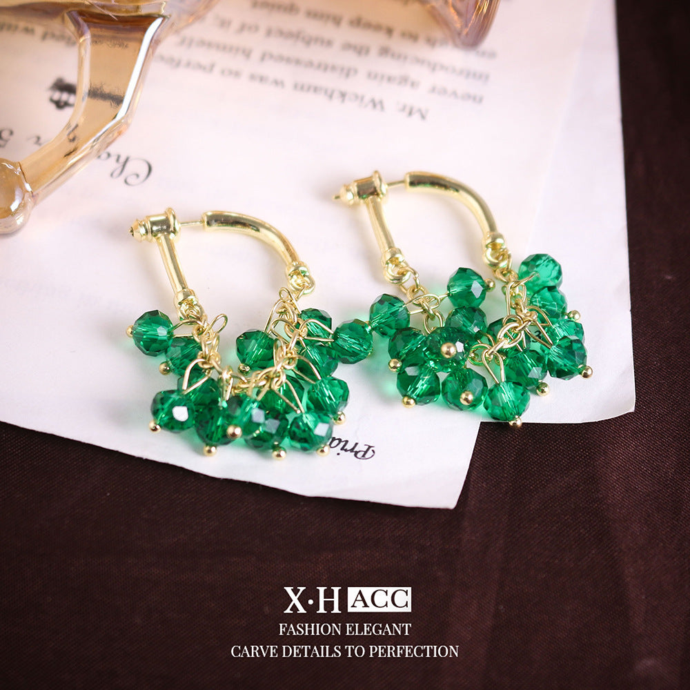 Elegant Zircon Butterfly Tassel Gentle Stylish Personality Stud Earrings