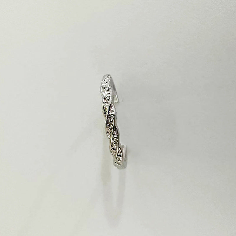 Open Adjustable Female Twist Winding Index Finger Simple Light Luxury Ring