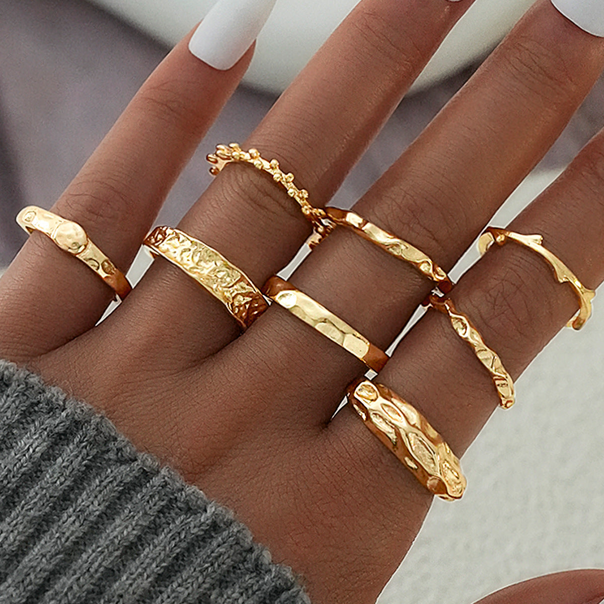 Vintage Open Light Luxury Minority Design Advanced Ring