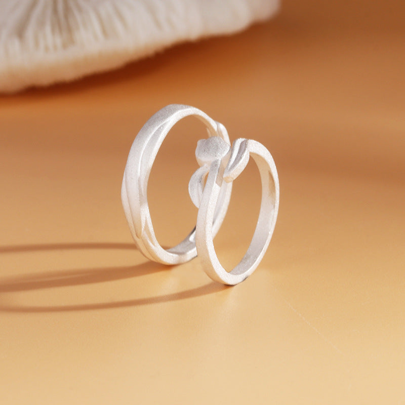 Women's & Men's Couple Simple Stylish Opening Design Long Rings