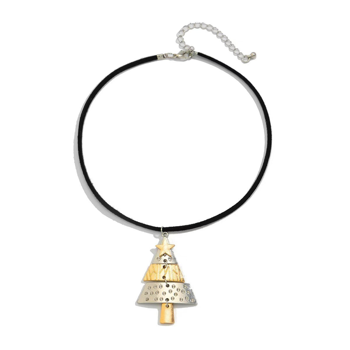 Pine Suite Wind Three-dimensional Metal Clavicle Necklaces