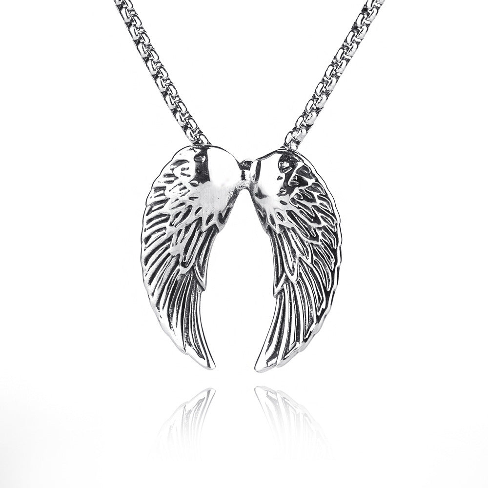 Men's Retro Creative Design Snake-shaped Stainless Steel Personalized Pendants