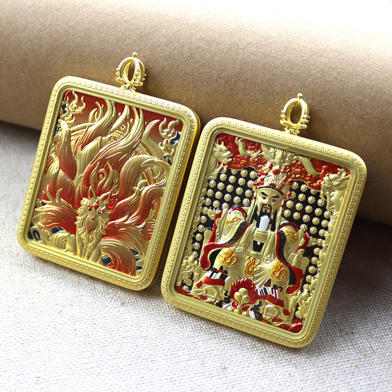 Fox Dragon Relief Tibetan Niche For Pendants