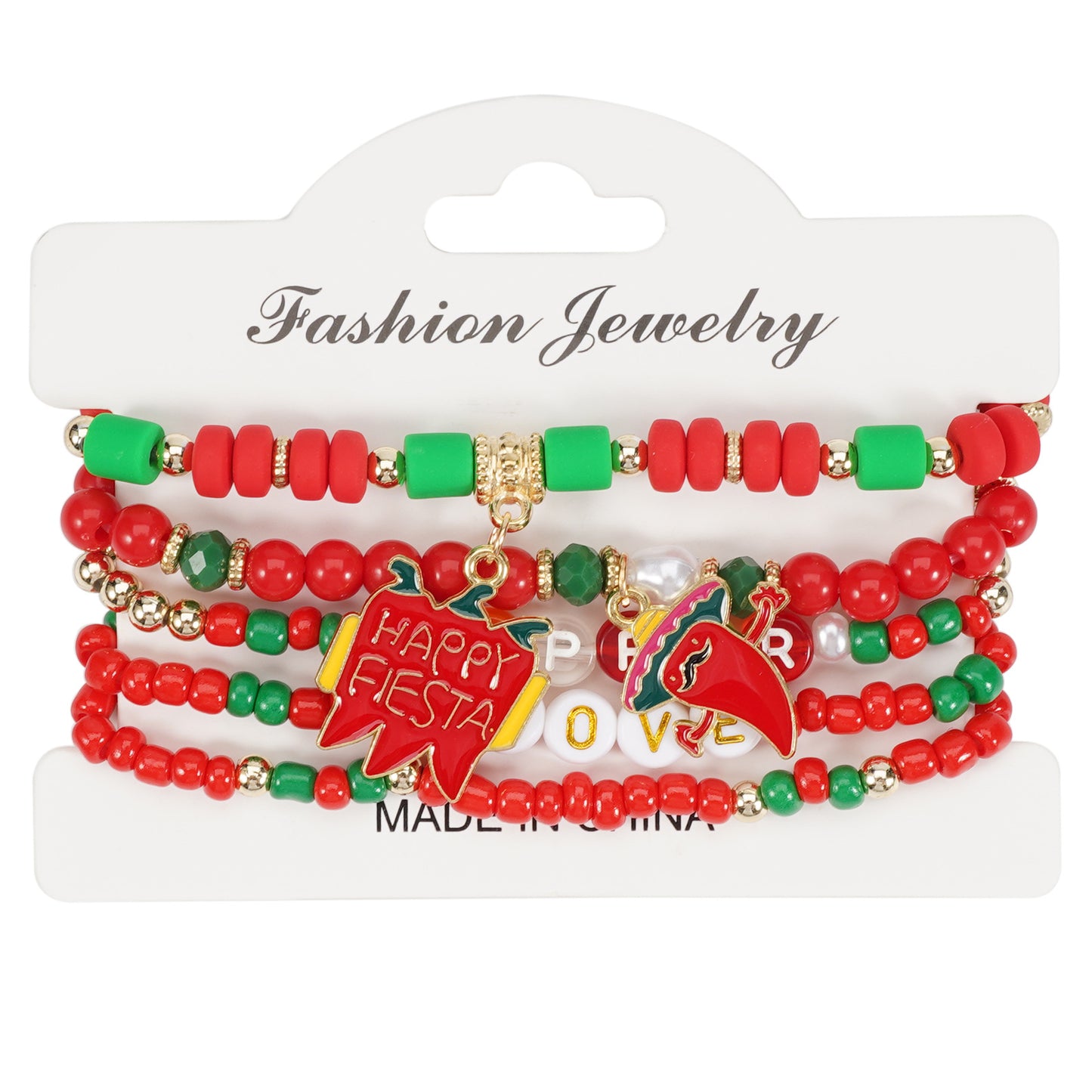 Mexican Pepper Festival Carnival Party Bohemian Bracelet