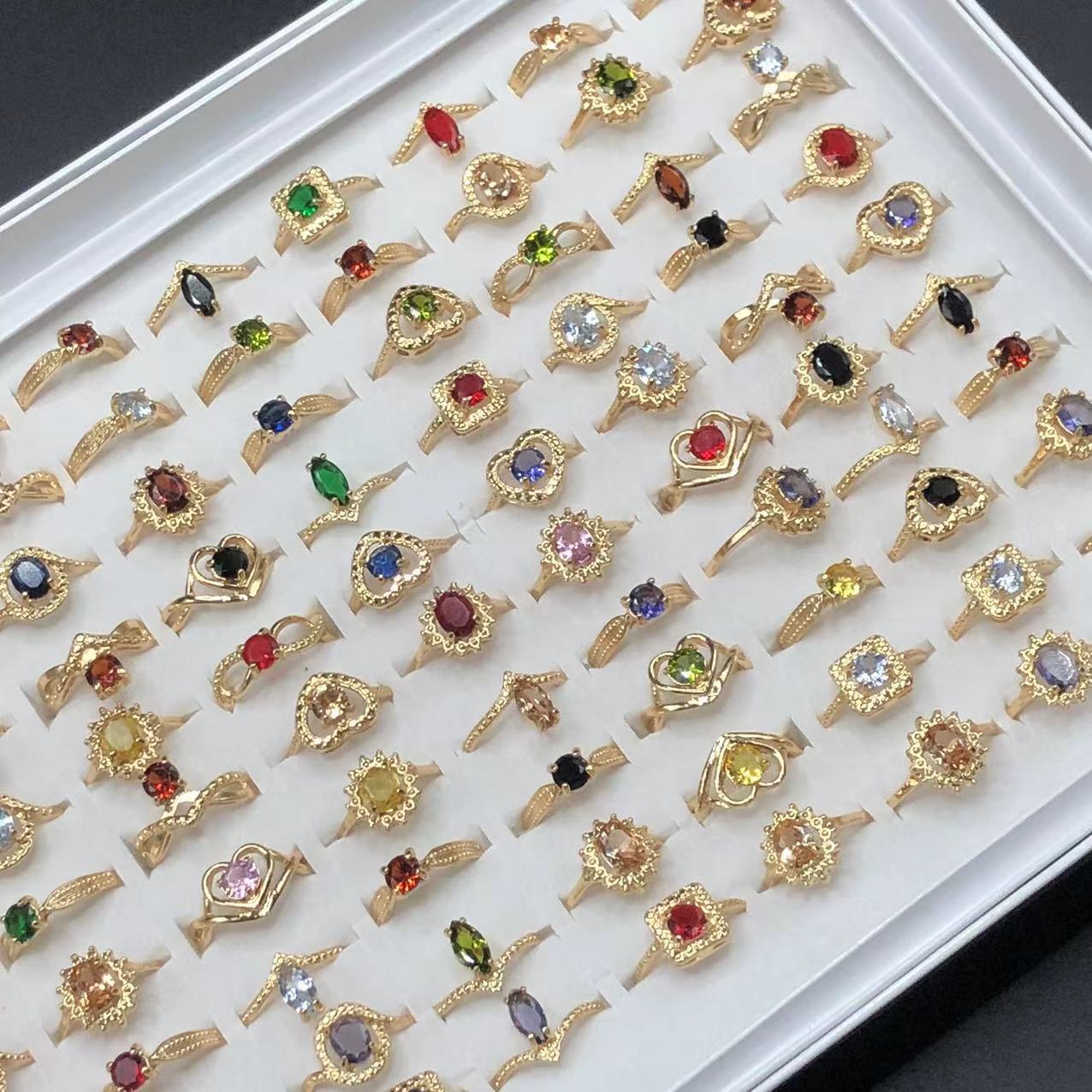 Slouchy New Box Light Luxury Adjustable Ring