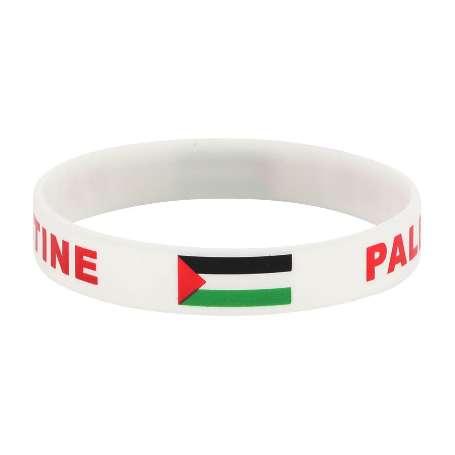 Flag Palestinian Silicone International Commemorative Wristband Bracelets