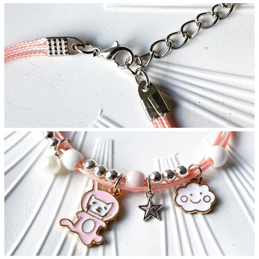 Popular Pearl Female Cartoon Woven Ceramic Jewelry Girlfriends Couple Bracelets