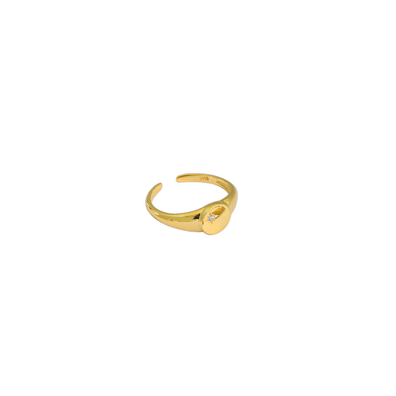 Style Niche Minimalist Micro Inlaid Zircon Rings