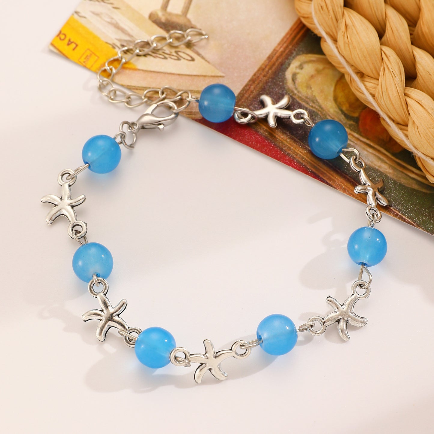 Retro Purple Imitation Pearl High Sense Design Bracelet