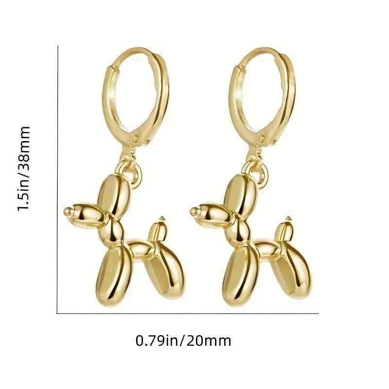 Personalized Creative Balloon Dog Popular Unisex Golden Ear Buckle