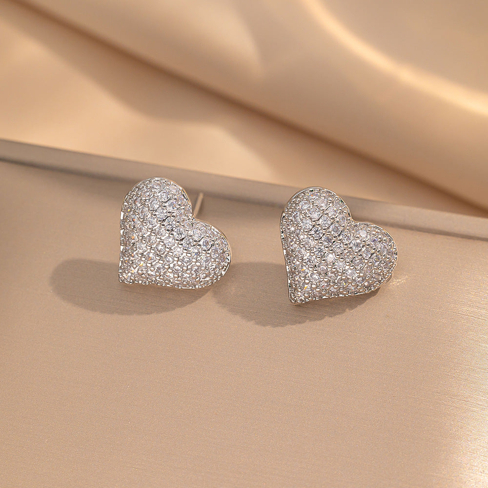 Simple Classic All Match Fashion Zircon Earrings
