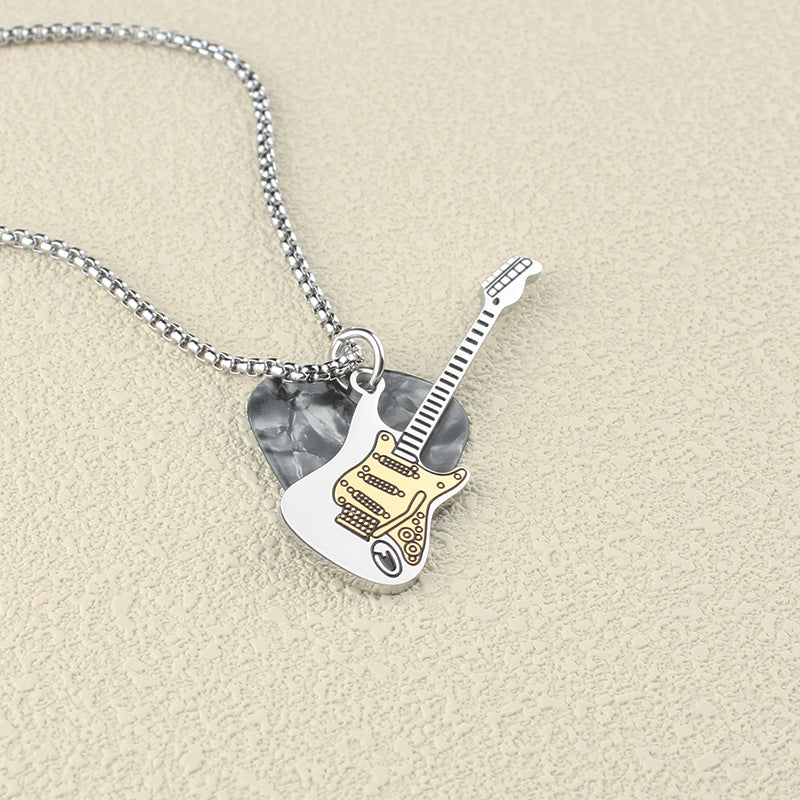 Women's & Men's Personalized Music Guitar Pick Hip Hop Pendants