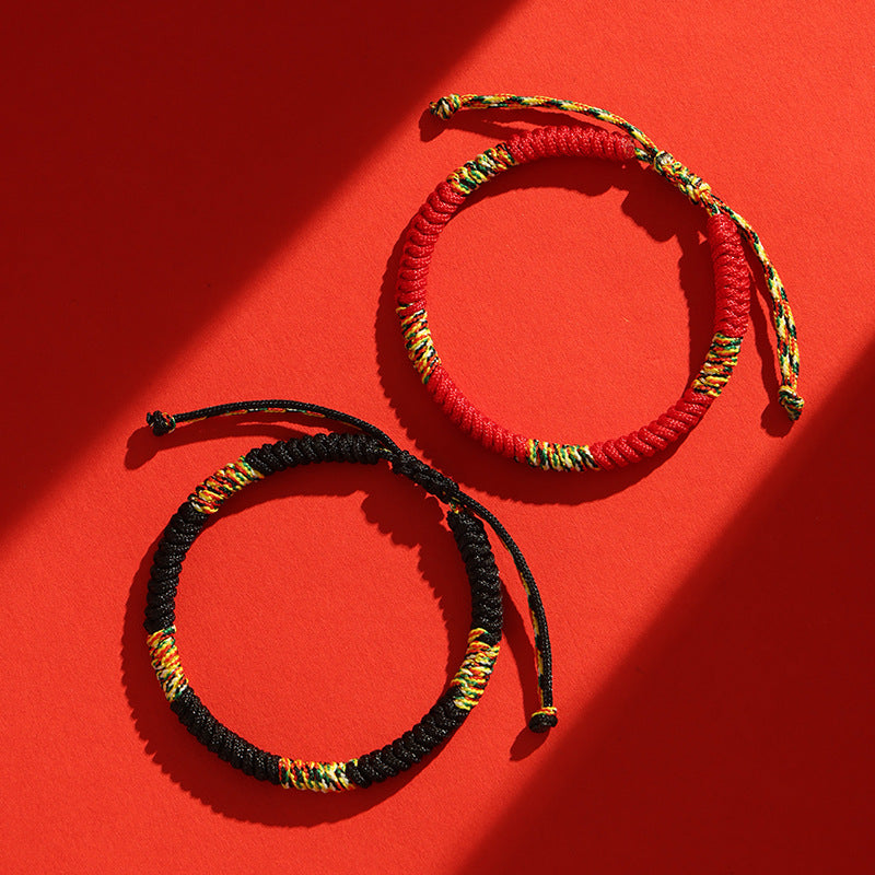 Women's & Men's Horse Life Red Rope Hand-woven Dorje Knot Tantra Bracelet