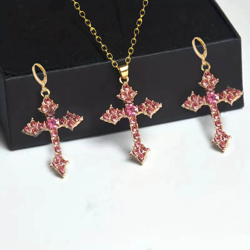 Attractive Fashion Elegant Exquisite Cross Suite Necklaces