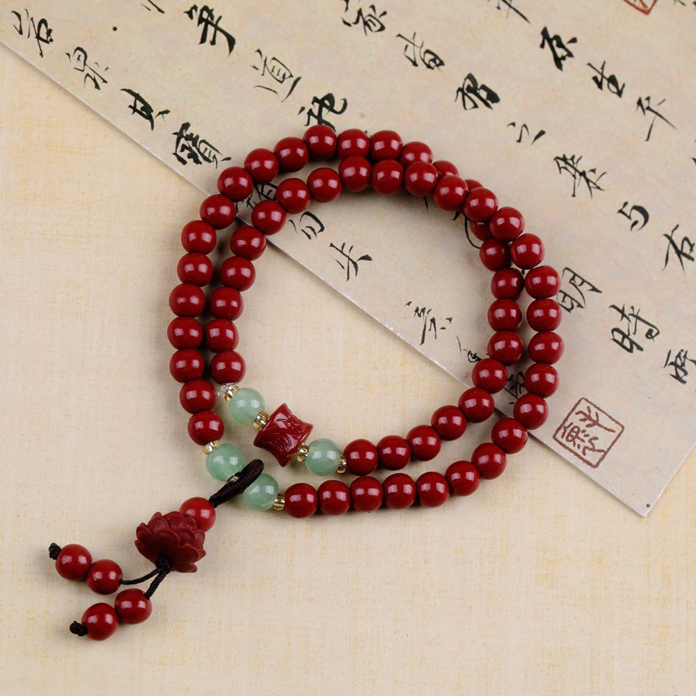 Women's & Men's Summer Cool Glass Rosary Fashion Double Circle Imitation Bracelet