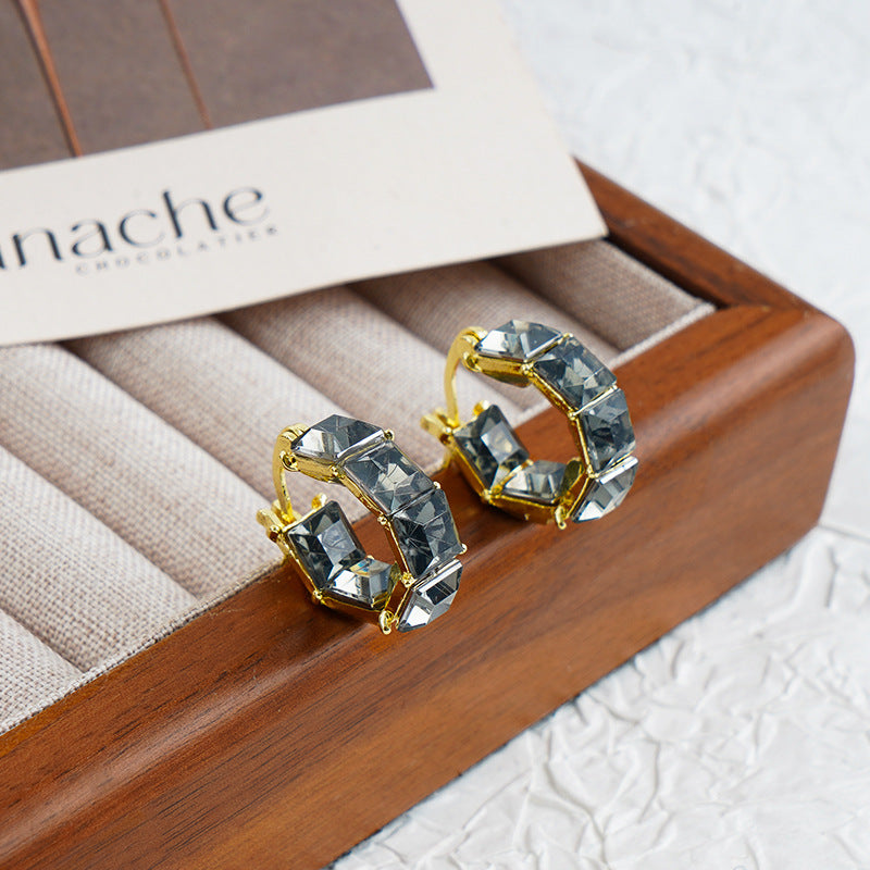 Women's Light Luxury Coffee Color Zircon Versatile Fashionable High-grade Rings
