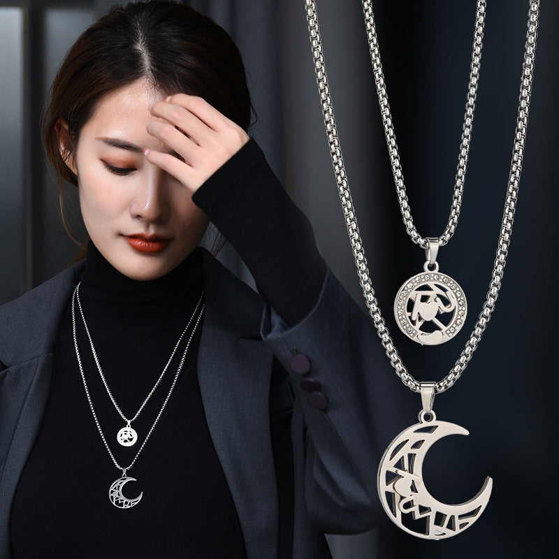 Women's Steel Sweater For Niche Design Trendy Necklaces