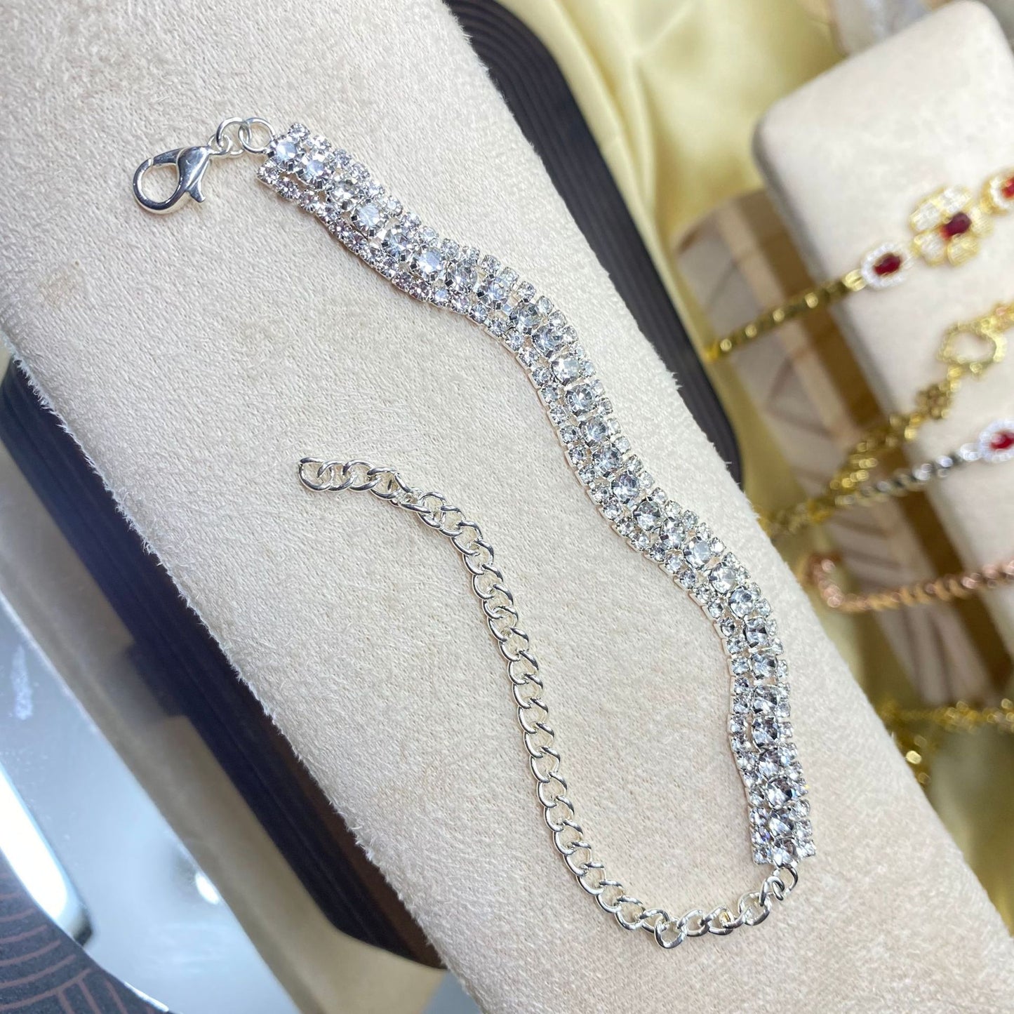 Rhinestone Simple Square Light Luxury High-grade Bracelet