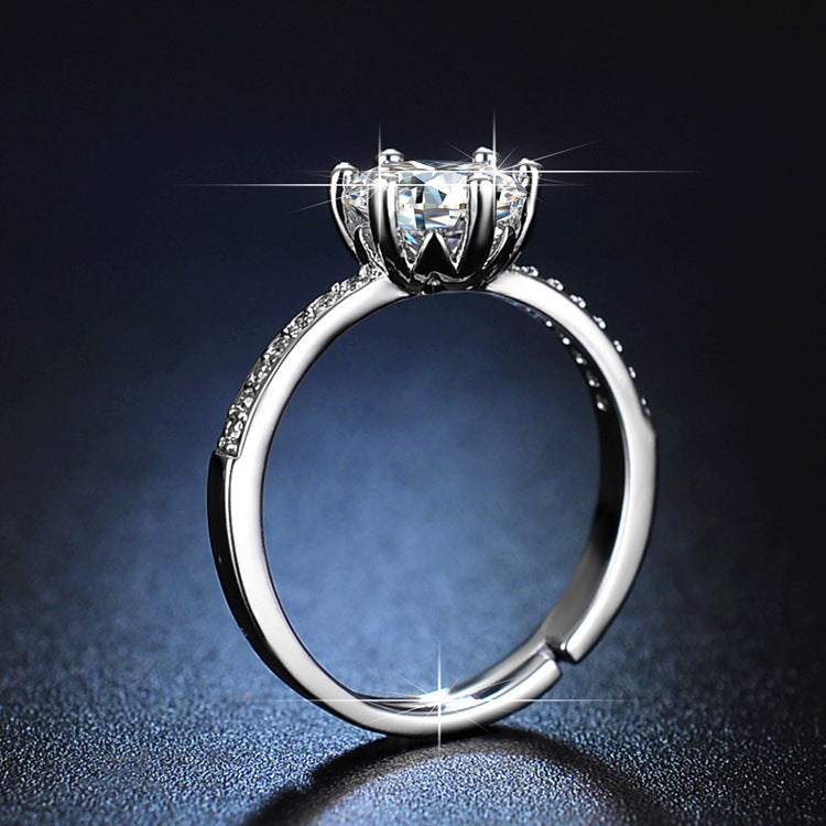 Accessories Simulation Moissanite Female Diamond Quick Rings