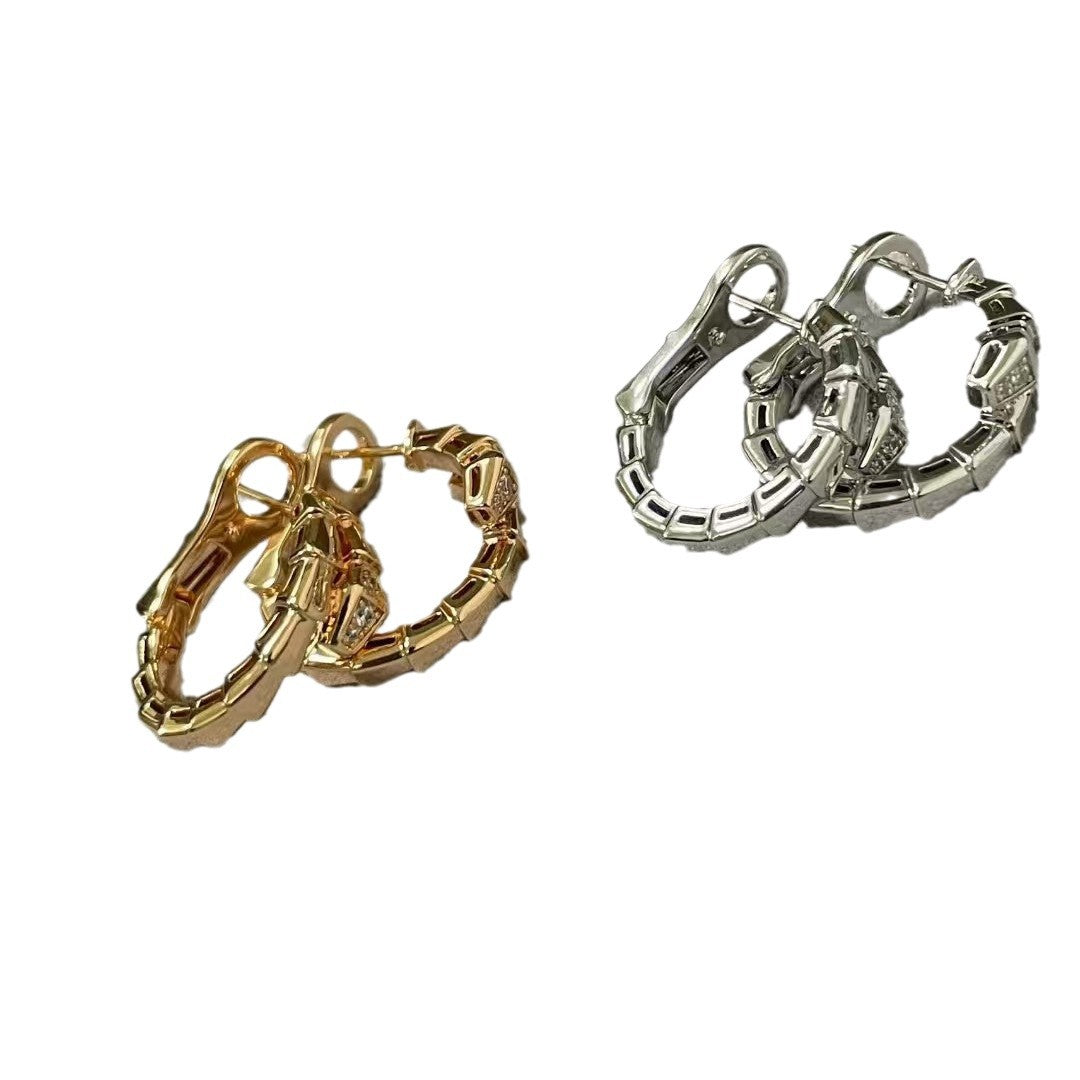 High Version Snake-shaped Ear Buckle Thick Earrings