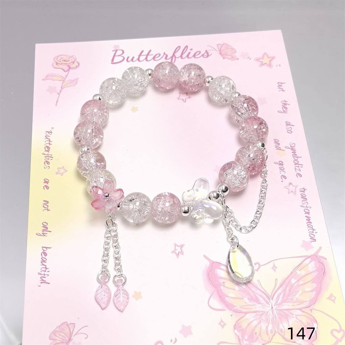 Colorful Crystal String Beads Fishtail Sweet Super Fairy Girlfriends For Bracelets